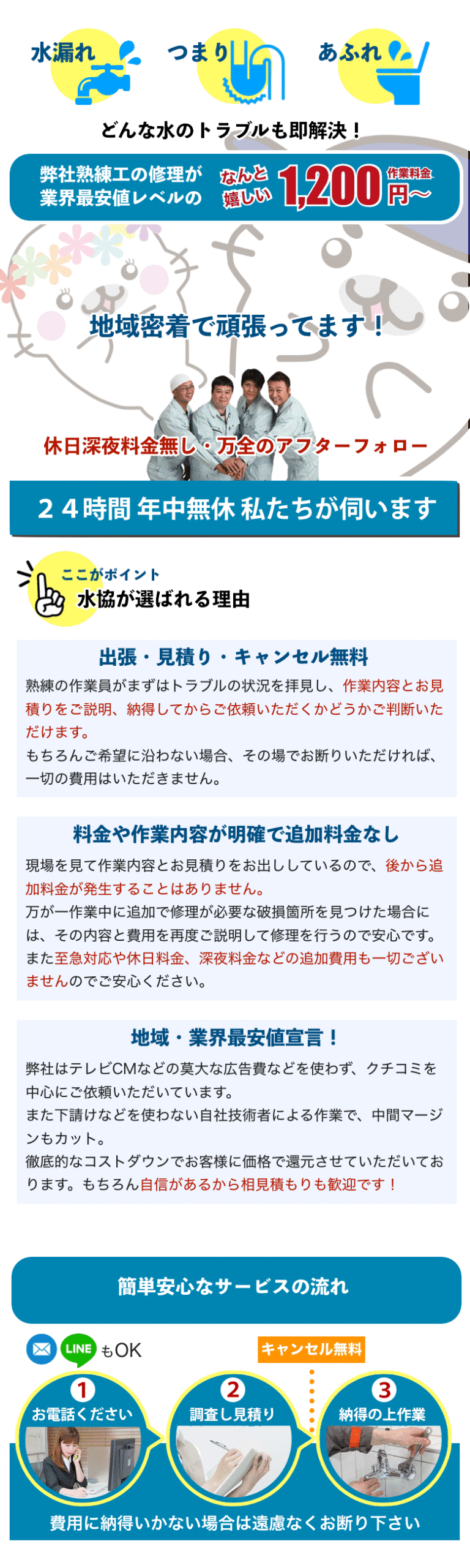近くの水道屋水漏れ修理業者 千葉県千葉市
