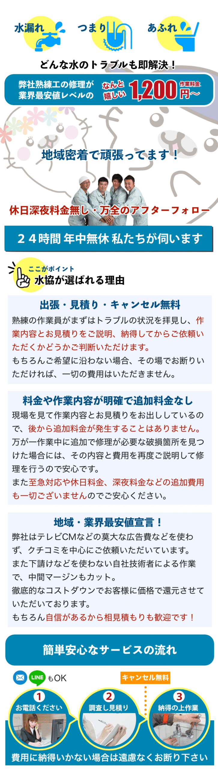 近くの水道屋水漏れ修理業者 千葉県千葉市
